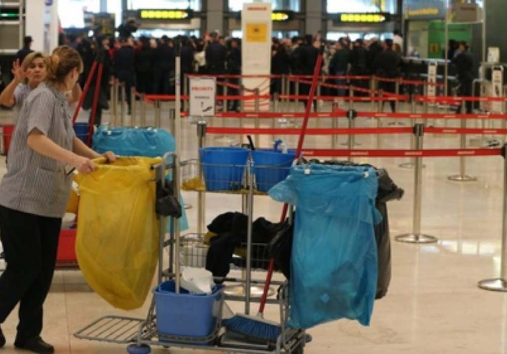 limpieza de aeropuerto